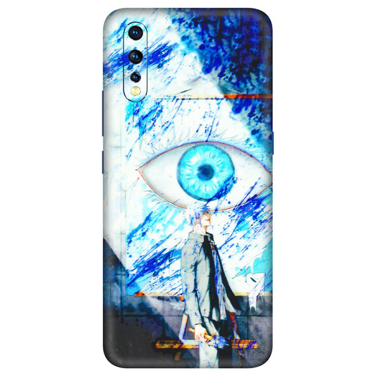 VIVO Z/V/X/T/U/S Series Phone Skins (All Models) - Anime Sea Blue Eye - 3D Embossed Finish (L-318) Vivo Z1 X