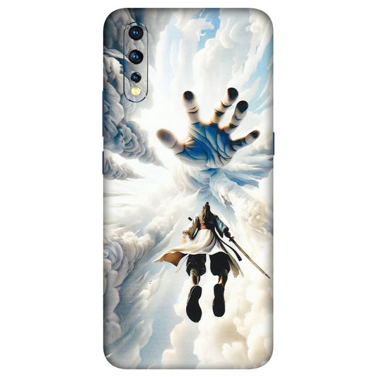 VIVO Z/V/X/T/U/S Series Phone Skins (All Models) - Big Hand With Monkey King - 3D Embossed Finish (L-323) Vivo Z1 X