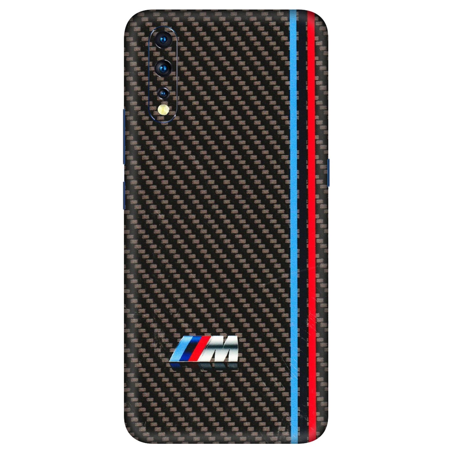 VIVO Z/V/X/T/U/S Series Phone Skins (All Models) - BM Carbon Fiber Feels - 3D Embossed Finish (L-38) Vivo Z1 X