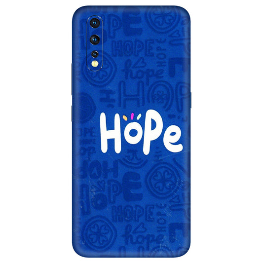 VIVO Z/V/X/T/U/S Series Phone Skins (All Models) - Hope Doodles Blue - 3D Embossed Finish (L-43) Vivo Z1 X