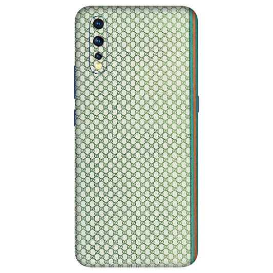 VIVO Z/V/X/T/U/S Series Phone Skins (All Models) - Gucci Fabric Pattern - 3D Embossed Finish (L-73) Vivo Z1 X