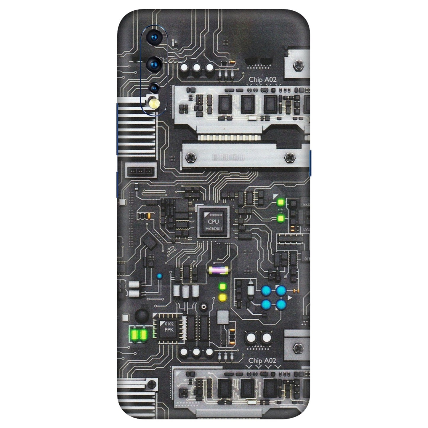 VIVO Z/V/X/T/U/S Series Phone Skins (All Models) - Motherboard Internals - Matte Finish (M-135) Vivo Z1 X