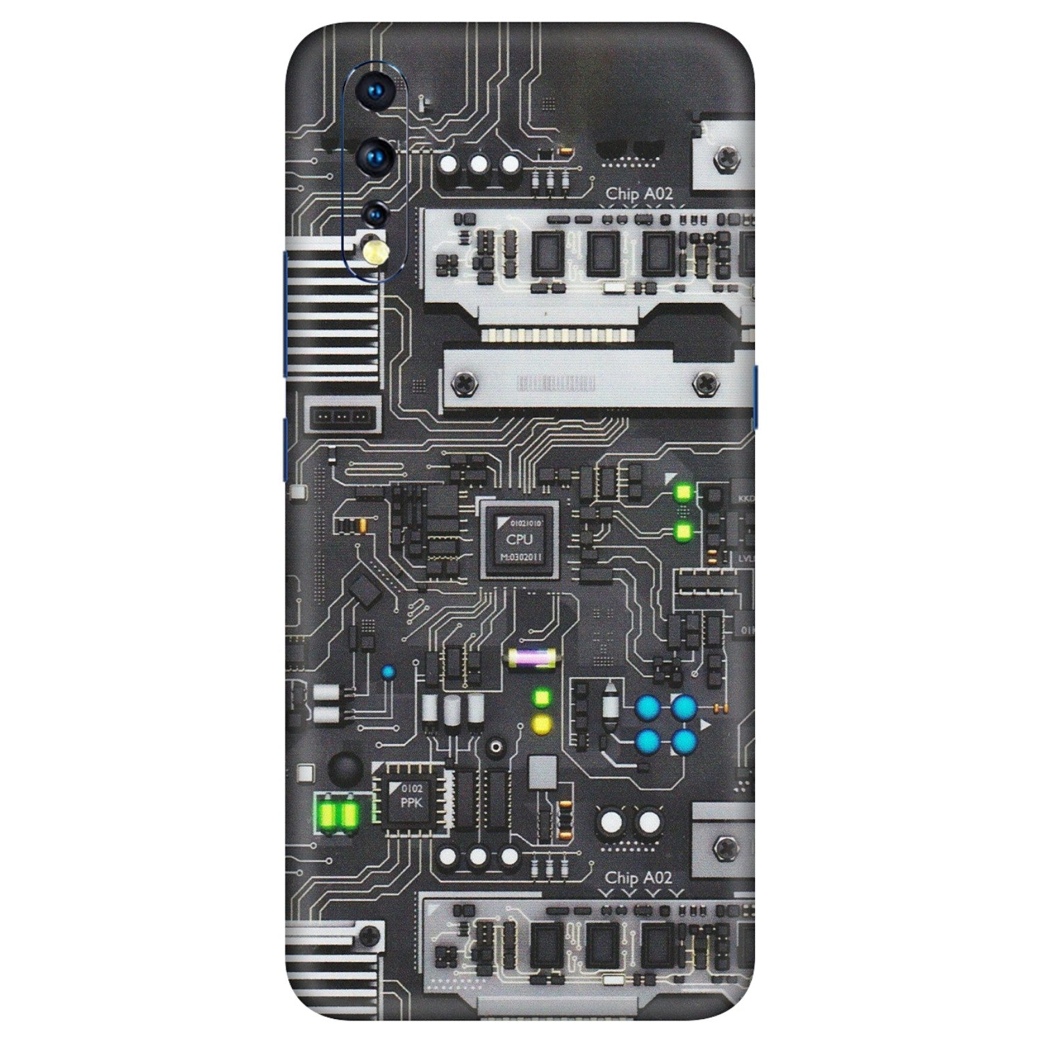 VIVO Z/V/X/T/U/S Series Phone Skins (All Models) - Motherboard Internals - Matte Finish (M-135) Vivo Z1 X
