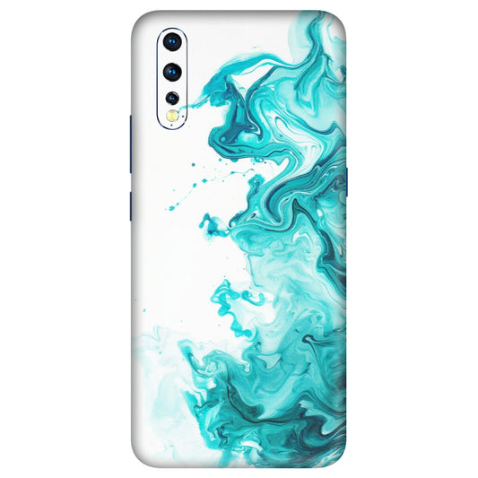 VIVO Z/V/X/T/U/S Series Phone Skins (All Models) - Sky Blue Abstract Colour - Matte Finish (M-146) Vivo Z1 X