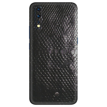 VIVO Z/V/X/T/U/S Series Phone Skins (All Models) - Black Snack Leather - Matte Finish (M-147) Vivo Z1 X