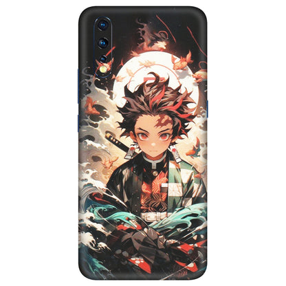 VIVO Z/V/X/T/U/S Series Phone Skins (All Models) - Tanjiro Demon Slayer Anime - Matte Finish (M-158) Vivo Z1 X