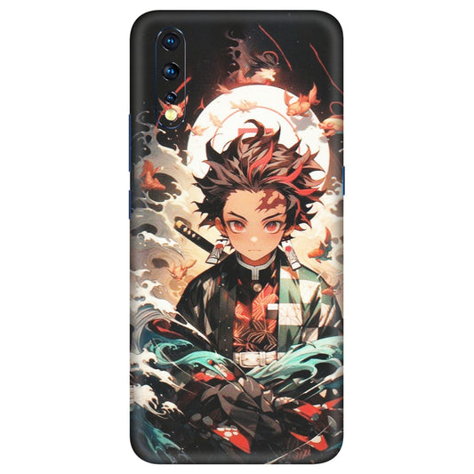 VIVO Z/V/X/T/U/S Series Phone Skins (All Models) - Tanjiro Demon Slayer Anime - Matte Finish (M-158) Vivo Z1 X
