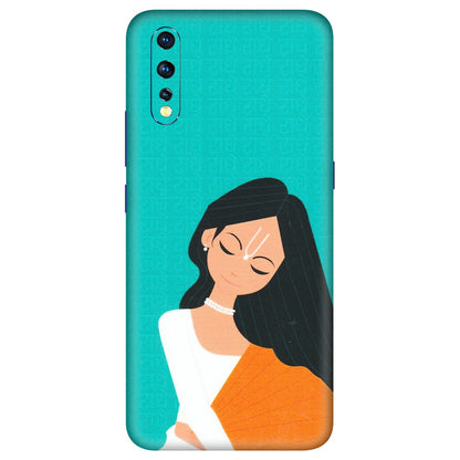 VIVO Z/V/X/T/U/S Series Phone Skins (All Models) - Radhe Radhe With Hindu Symbol - Matte Finish (M-164) Vivo Z1 X