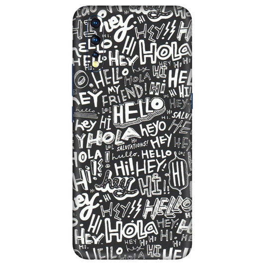 VIVO Z/V/X/T/U/S Series Phone Skins (All Models) - Hi Hello Doodles - Matte Finish (M-25) Vivo Z1 X