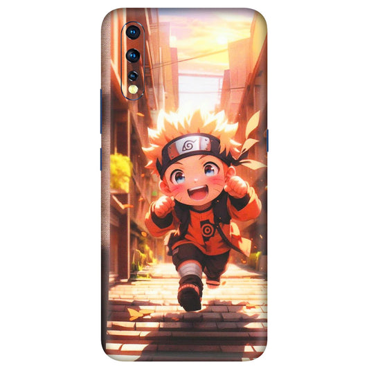 VIVO Z/V/X/T/U/S Series Phone Skins (All Models) - Naruto Cute Toon Running - Matte Finish (M-04) Vivo Z1 X