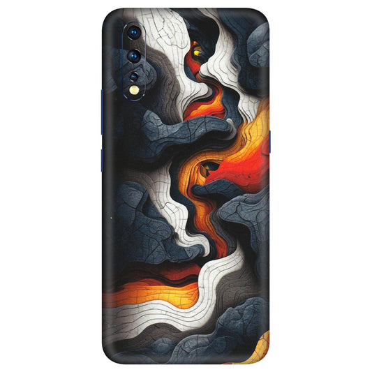 VIVO Z/V/X/T/U/S Series Phone Skins (All Models) - Abstract Volcanic Layers - Matte Finish (M-52) Vivo Z1 X