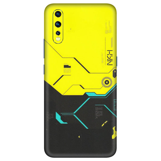 VIVO Z/V/X/T/U/S Series Phone Skins (All Models) - Black Yellow Technica - Matte Finish (M-53) Vivo Z1 X