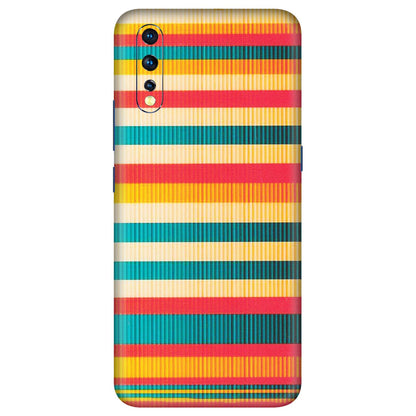 VIVO Z/V/X/T/U/S Series Phone Skins (All Models) - Colourful Stripes Soothing Effect - Matte Finish (M-86) Vivo Z1 X