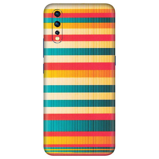 VIVO Z/V/X/T/U/S Series Phone Skins (All Models) - Colourful Stripes Soothing Effect - Matte Finish (M-86) Vivo Z1 X