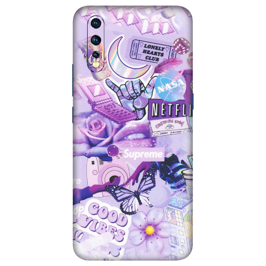 VIVO Z/V/X/T/U/S Series Phone Skins (All Models) - Supreme Purple Magic - Matte Finish (M-88) Vivo Z1 X