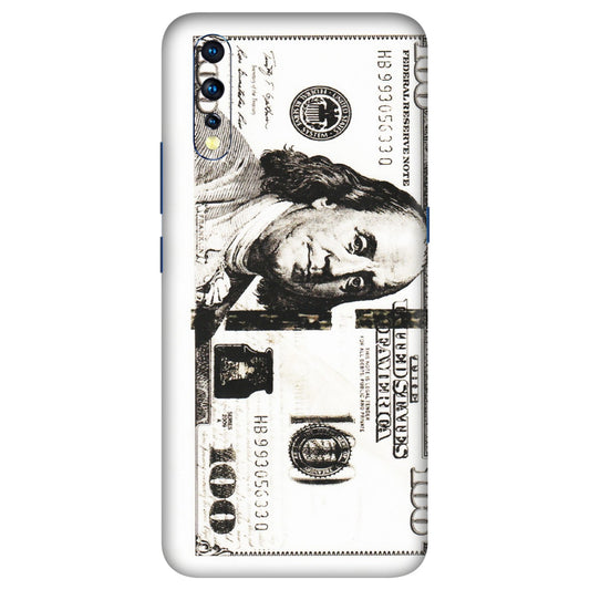 VIVO Z/V/X/T/U/S Series Phone Skins (All Models) - 100 Dollar Currency - Transparent Finish (T-01) Vivo Z1 X