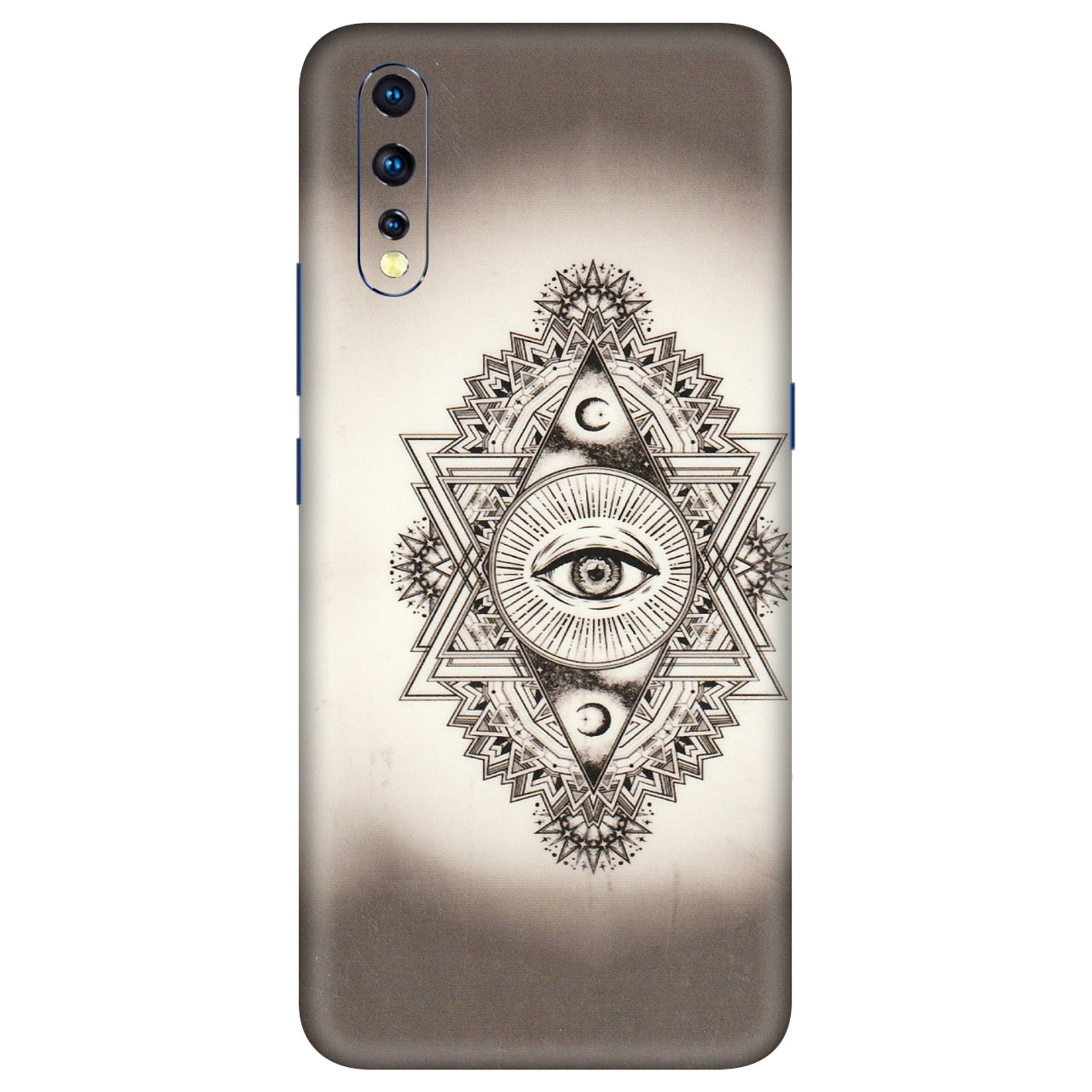 VIVO Z/V/X/T/U/S Series Phone Skins (All Models) - Illuminati Great Eye - Transparent Finish (T-14) Vivo Z1 X