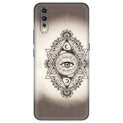 VIVO Z/V/X/T/U/S Series Phone Skins (All Models) - Illuminati Great Eye - Transparent Finish (T-14) Vivo Z1 X