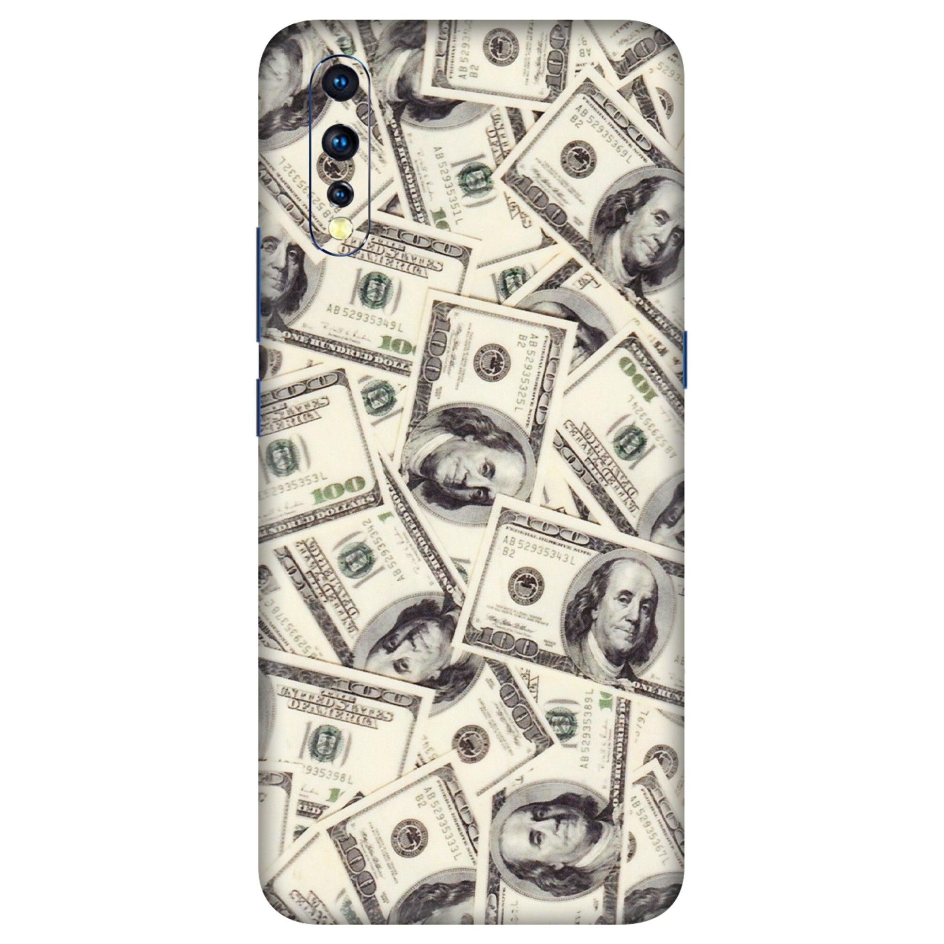 VIVO Z/V/X/T/U/S Series Phone Skins (All Models) - Dollar Lover - Transparent Finish (T-17) Vivo Z1 X