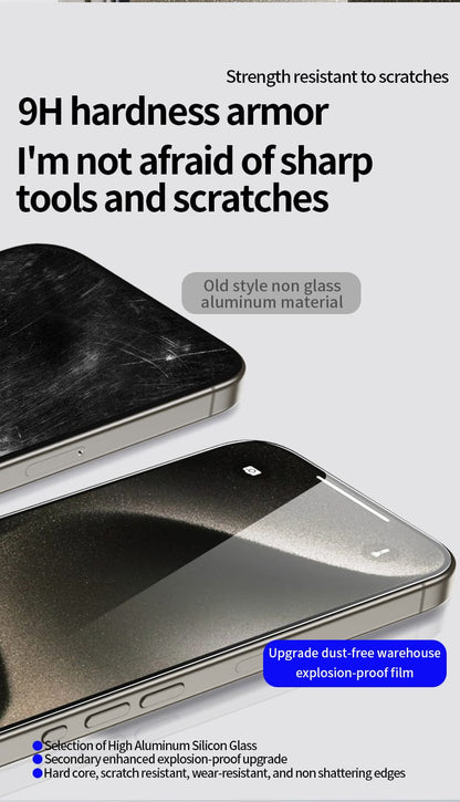 AutoApply Super HQ Armour Tempered Screen Guard for iPhone (Pack Of 2 HD Glass with Reusable Applicator Tool)