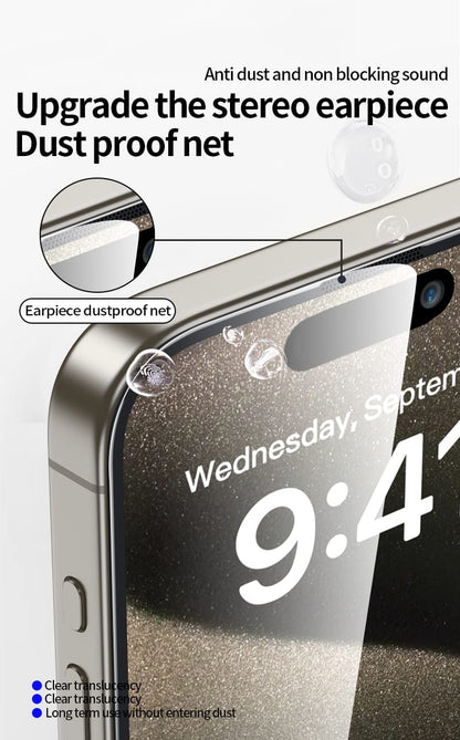 AutoApply Super HQ Armour Tempered Screen Guard for iPhone TWIN PACK ( HD + Privacy) with Applicator Tool