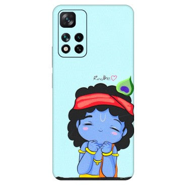 Xiaomi Redmi Phone Skins (All Models) - Radhe Radhe Cute Toon - 3D Embossed Finish (L-05) Mi 11i 5G
