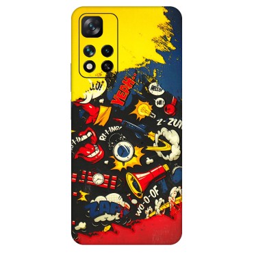 Xiaomi Redmi Phone Skins (All Models) - Pacific Doodle Art - 3D Embossed Finish (L-120) Mi 11i 5G