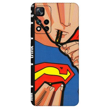 Xiaomi Redmi Phone Skins (All Models) - Superman Sutta - 3D Embossed Finish (L-130) Mi 11i 5G