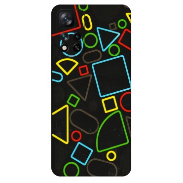 Xiaomi Redmi Phone Skins (All Models) - Black Shapes - 3D Embossed Finish (L-131) Mi 11i 5G