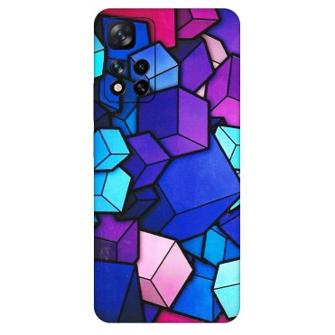 Xiaomi Redmi Phone Skins (All Models) - Cube Doodle - 3D Embossed Finish (L-141) Mi 11i 5G