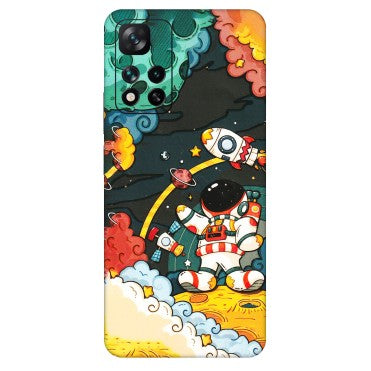 Xiaomi Redmi Phone Skins (All Models) - Astronauts & Spaceship - 3D Embossed Finish (L-145) Mi 11i 5G