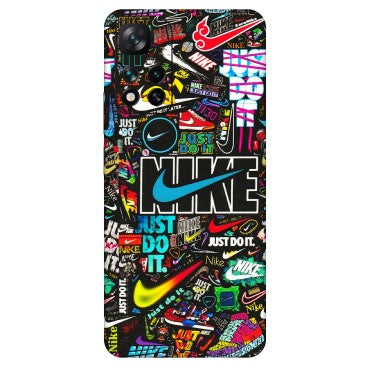 Xiaomi Redmi Phone Skins (All Models) - Just Do It Doodles - 3D Embossed Finish (L-166) Mi 11i 5G
