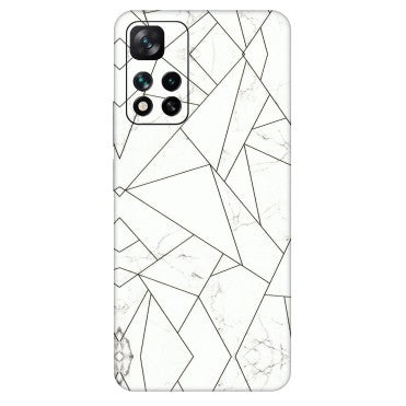 Xiaomi Redmi Phone Skins (All Models) - Luxury White Marble Effect - 3D Embossed Finish (L-168) Mi 11i 5G