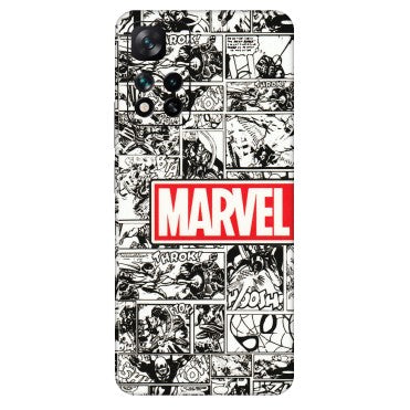 Xiaomi Redmi Phone Skins (All Models) - Marvel Comic - 3D Embossed Finish (L-171) Mi 11i 5G