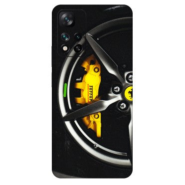 Xiaomi Redmi Phone Skins (All Models) - Ferrari Wheel Alloy - 3D Embossed Finish (L-173) Mi 11i 5G