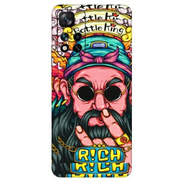 Xiaomi Redmi Phone Skins (All Models) - Battle King Dude Face - 3D Embossed Finish (L-178) Mi 11i 5G