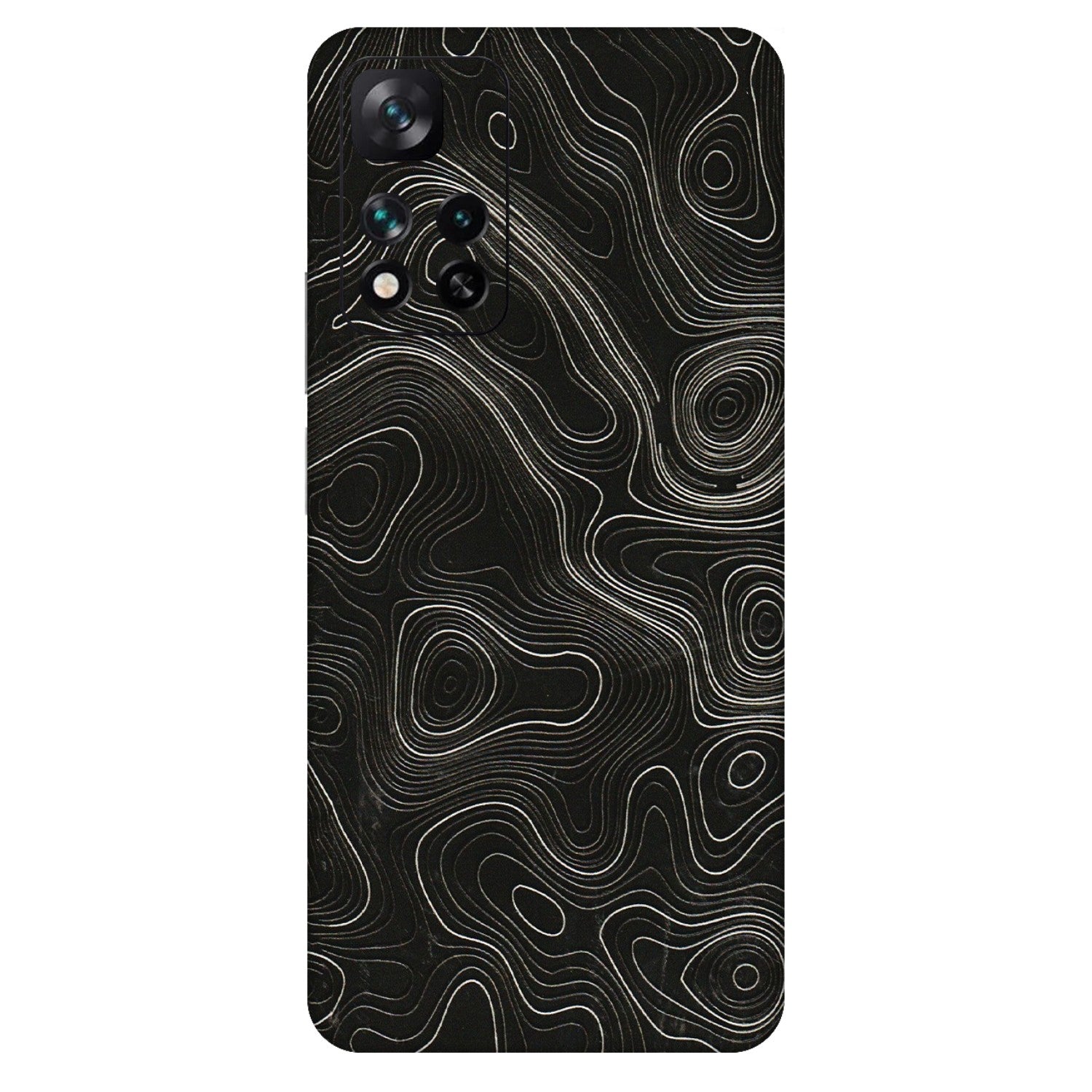 Xiaomi Redmi Phone Skins (All Models) - Black Swirl - 3D Embossed Finish (L-196) Mi 11i 5G