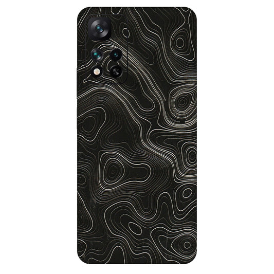 Xiaomi Redmi Phone Skins (All Models) - Black Swirl - 3D Embossed Finish (L-196) Mi 11i 5G