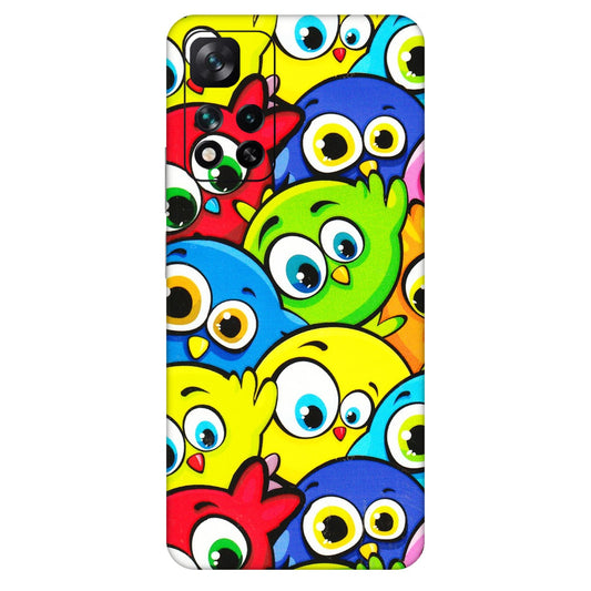 Xiaomi Redmi Phone Skins (All Models) - Cute Fluffy Birds - 3D Embossed Finish (L-213) Mi 11i 5G