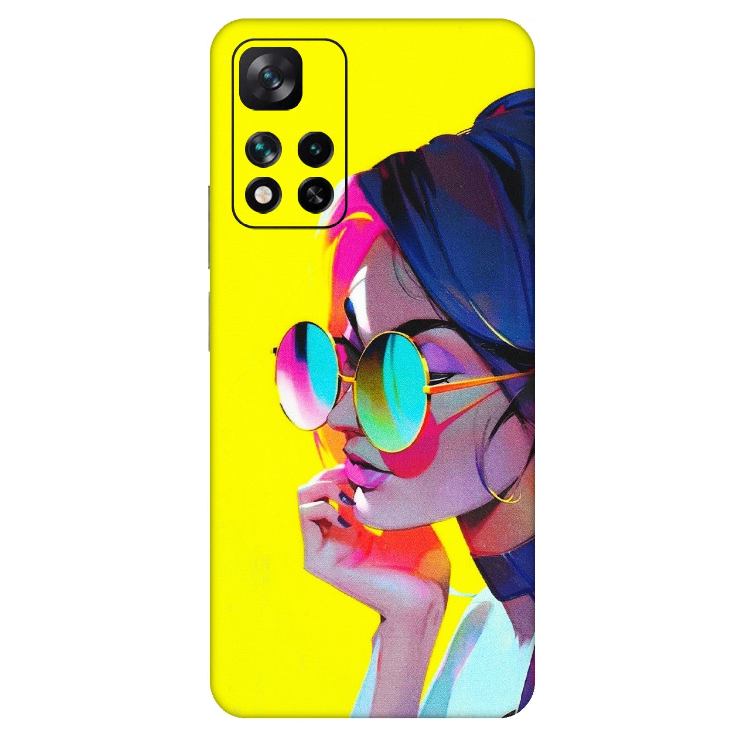 Xiaomi Redmi Phone Skins (All Models) - Bold Stylish Girl - 3D Embossed Finish (L-222) Mi 11i 5G