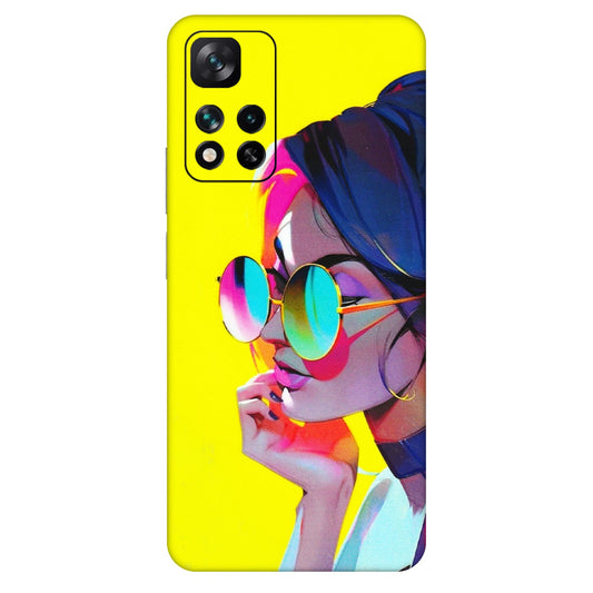 Xiaomi Redmi Phone Skins (All Models) - Bold Stylish Girl - 3D Embossed Finish (L-222) Mi 11i 5G