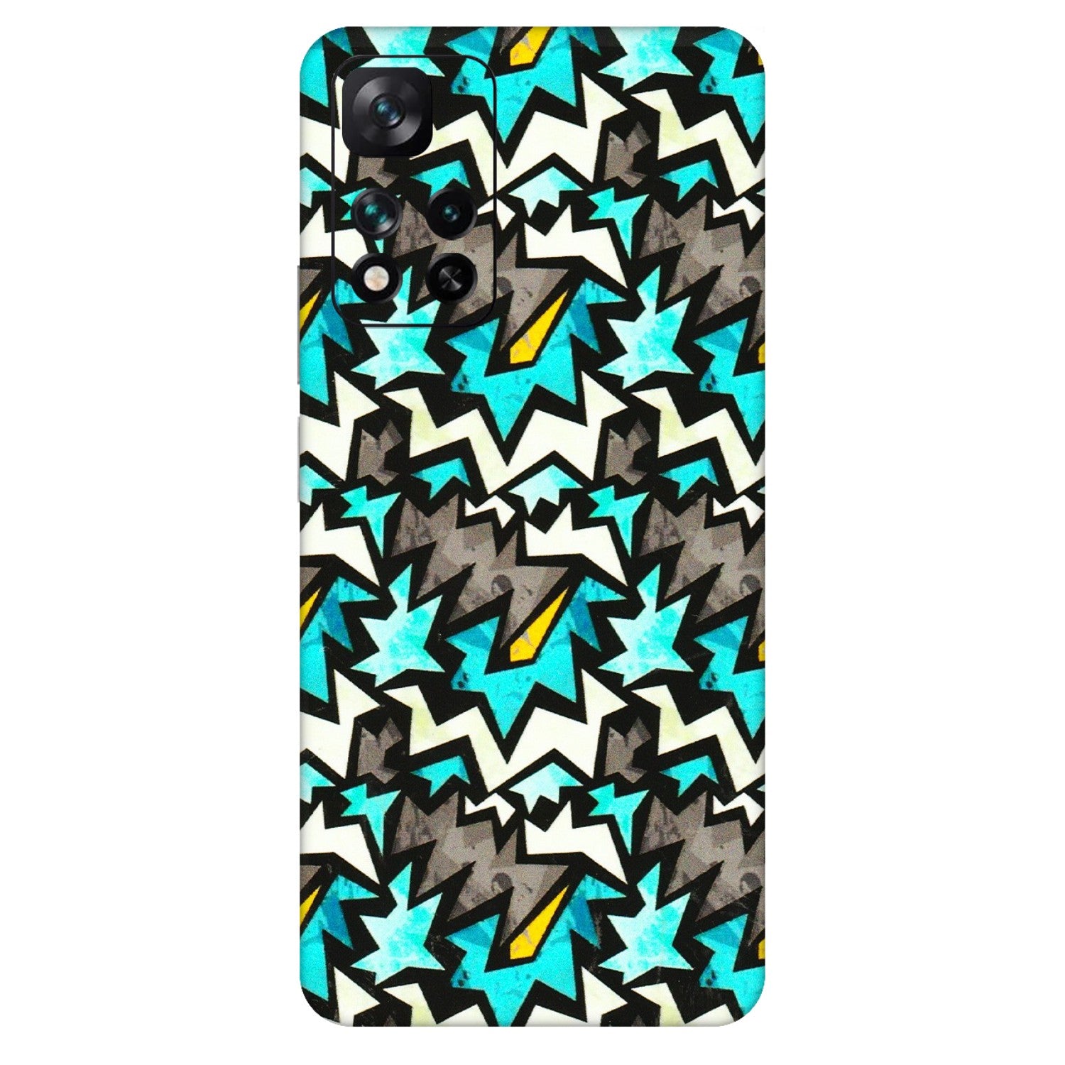 Xiaomi Redmi Phone Skins (All Models) - Funky Zig Zag - 3D Embossed Finish (L-223) Mi 11i 5G