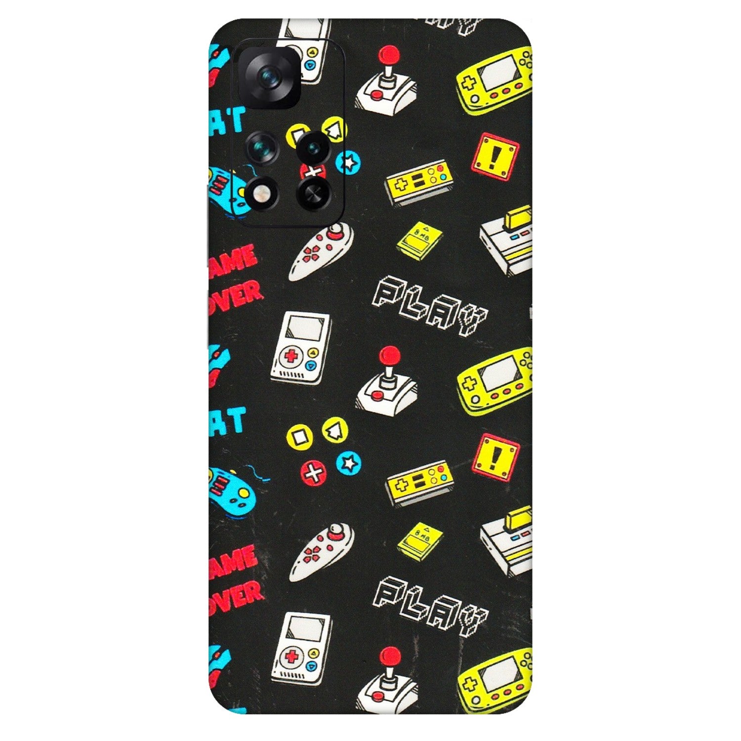 Xiaomi Redmi Phone Skins (All Models) - Gaming Doodles - 3D Embossed Finish (L-224) Mi 11i 5G