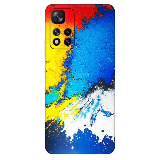 Xiaomi Redmi Phone Skins (All Models) - Acrylic Paint Spill - 3D Embossed Finish (L-229) Mi 11i 5G