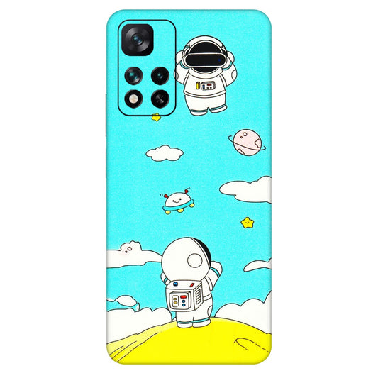 Xiaomi Redmi Phone Skins (All Models) - Blue Skies Astro Float - 3D Embossed Finish (L-230) Mi 11i 5G