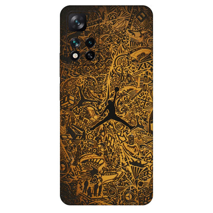 Xiaomi Redmi Phone Skins (All Models) - Premium Gold Basketball Player - 3D Embossed Finish (L-236) Mi 11i 5G