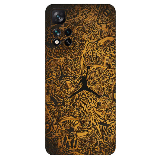 Xiaomi Redmi Phone Skins (All Models) - Premium Gold Basketball Player - 3D Embossed Finish (L-236) Mi 11i 5G