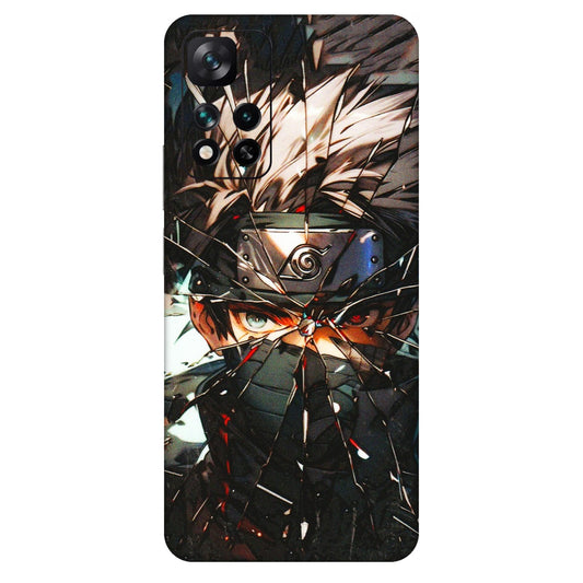 Xiaomi Redmi Phone Skins (All Models) - Kakashi Shattered Glass Effect - 3D Embossed Finish (L-237) Mi 11i 5G
