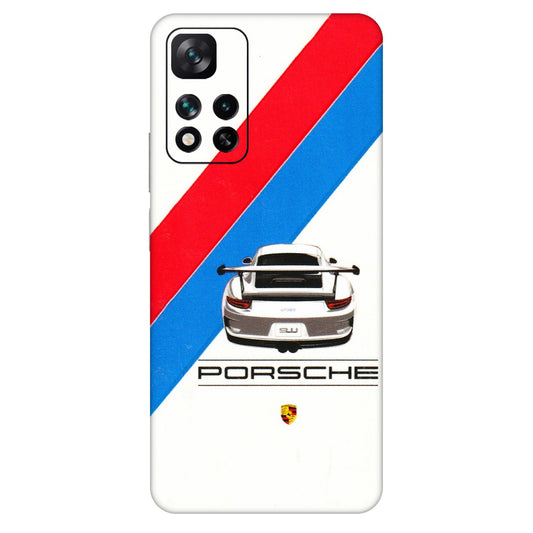 Xiaomi Redmi Phone Skins (All Models) - Porche Car Sober Logo - 3D Embossed Finish (L-248) Mi 11i 5G