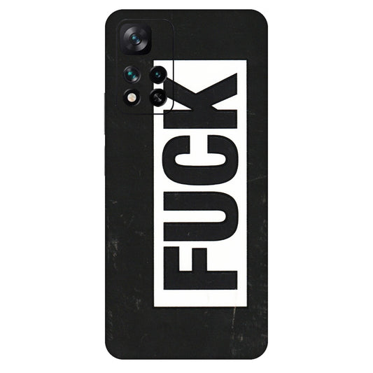 Xiaomi Redmi Phone Skins (All Models) - The F Word - 3D Embossed Finish (L-255) Mi 11i 5G